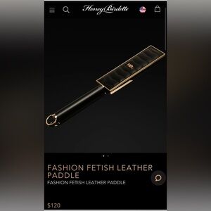 Honey Birdette leather paddle
